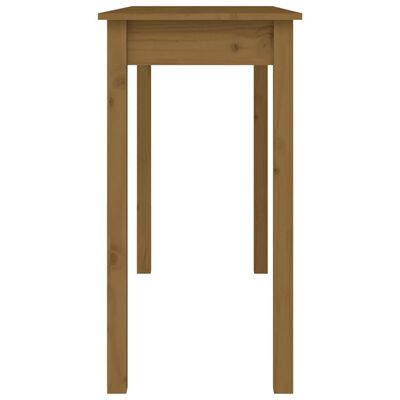 vidaXL Τραπέζι κονσόλα Καφέ μελί 110x40x75 εκ. Μασίφ Ξύλο Πεύκου