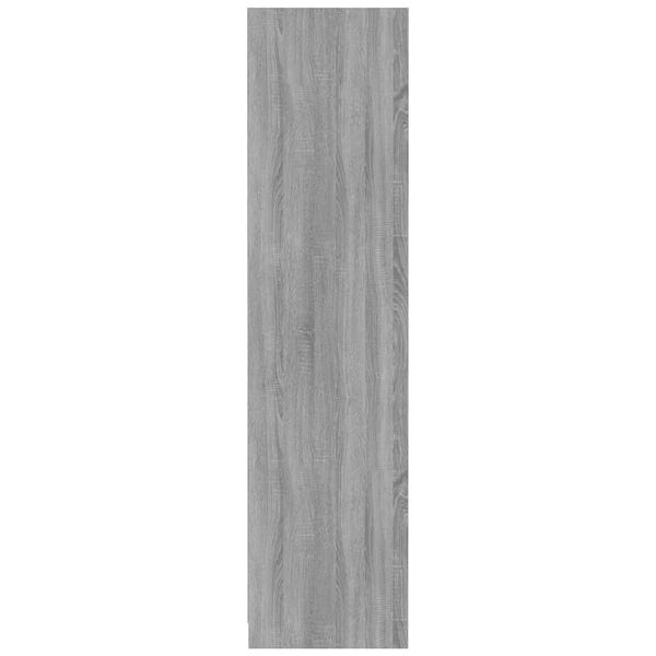 vidaXL Ντουλάπα Γκρι Sonoma 100x50x200 εκ. από Επεξεργασμένο Ξύλο