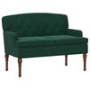 vidaXL Love seat &mu;&epsilon; &kappa;&omicron;&upsilon;&mu;&pi;&iota;ά &Sigma;&kappa;&omicron;ύ&rho;&omicron; &Pi;&rho;ά&sigma;&iota;&nu;&omicron; 111 x 65 x 79 &epsilon;&kappa; &Beta;&epsilon;&lambda;&omicron;ύ&delta;&omicron;