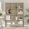 vidaXL Βιβλιοθήκη Sonoma Δρυς 102x30x141,5 εκ. από Επεξεργασμένο Ξύλο