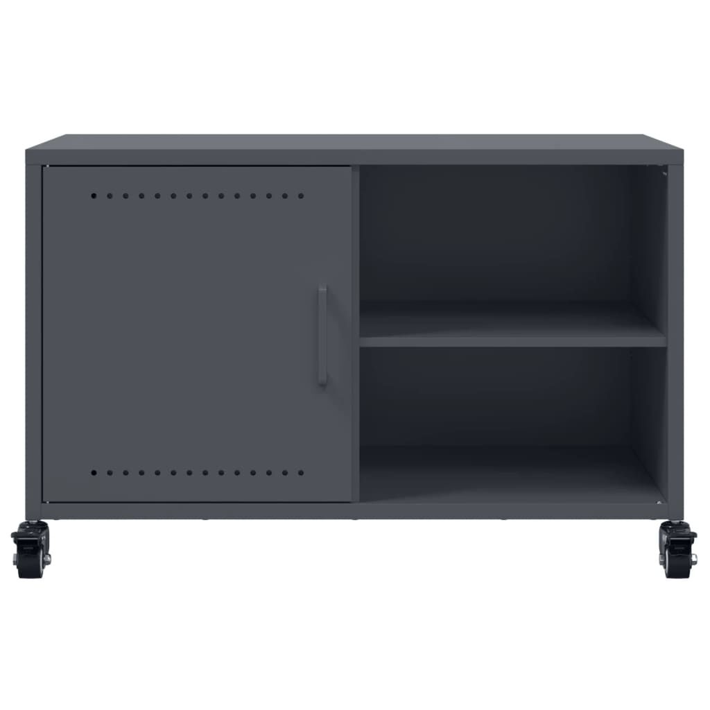 vidaXL Έπιπλο Τηλεόρασης Μαύρο 68x39x43,5 εκ. Χάλυβας