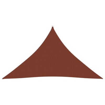 vidaXL Πανί Σκίασης Τρίγωνο Τερακότα 5 x 5 x 6 μ. από Ύφασμα Oxford