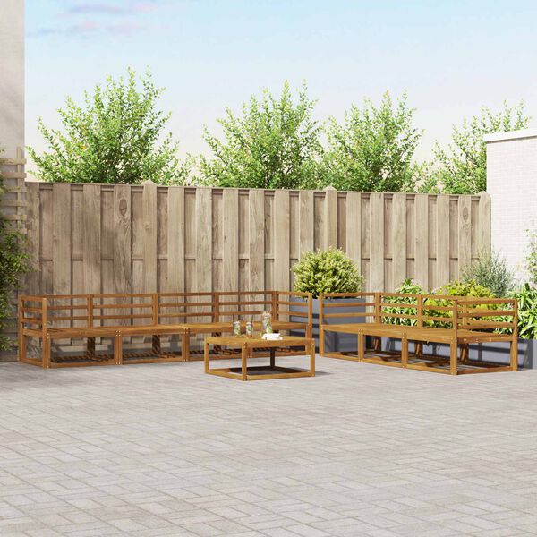 vidaXL &Sigma;&epsilon;&iota;&rho;ά &Kappa;&alpha;&nu;&alpha;&pi;έ &Epsilon;&xi;&omega;&tau;&epsilon;&rho;&iota;&kappa;&omicron;ύ &mu;&epsilon; &mu;&alpha;&xi;&iota;&lambda;ά&rho;&iota; 8 pcs &Phi;&upsilon;&sigma;&iota;&kappa;ό &kappa;&alpha;&iota; &Alpha;&nu;&theta;&rho;&alpha;&kappa;ί