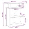 vidaXL Γραφείο υποδοχής 100x40x104 εκ. Επεξεργασμένο Ξύλο