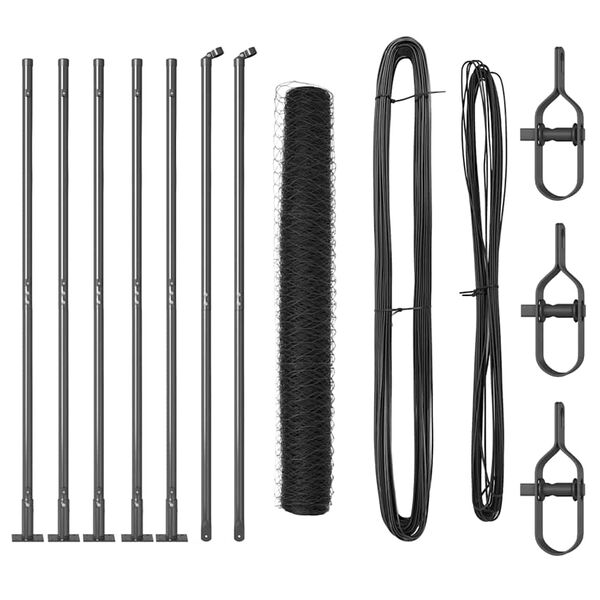 vidaXL &Sigma;&tau;ύ&lambda;&omicron;&sigmaf; &Pi;&epsilon;&rho;&iota;&phi;&rho;ά&xi;&epsilon;&omega;&nu; &Gamma;&kappa;&rho;&iota; 10 x 1 &mu; (36 mm &pi;&lambda;έ&gamma;&mu;&alpha;) &Chi;ά&lambda;&upsilon;&beta;&alpha;&sigmaf; &kappa;&alpha;&iota; PVC