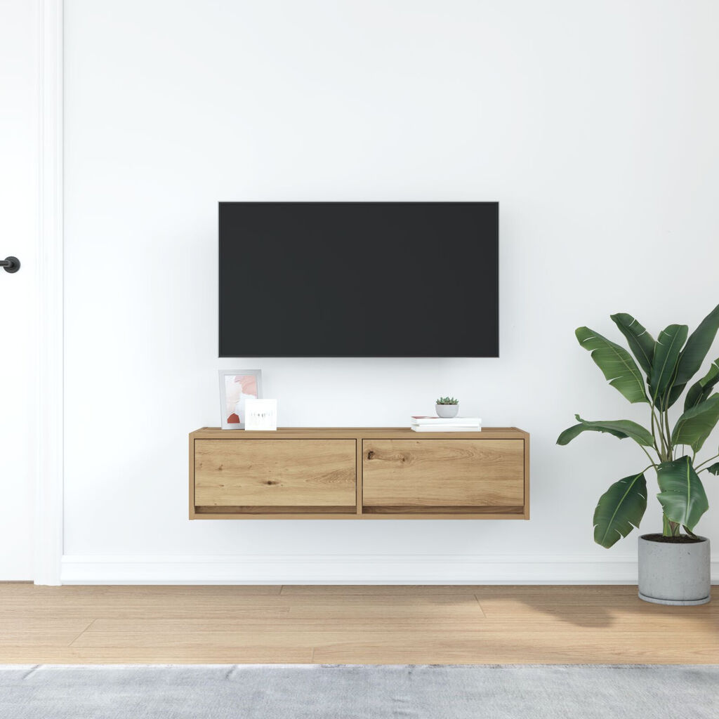 vidaXL Έπιπλο τηλεόρασης Artisan Oak 100x31x25,5 εκ Επεξεργασμένο ξύλο