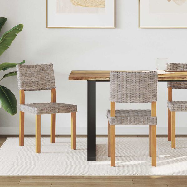 vidaXL 2 pcs Γκρίζο Kubu 45 x 55 x 84 εκ Ρατάν Κούμπου