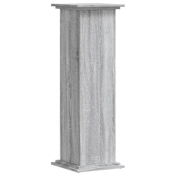 vidaXL Βάσεις Φυτών Γκρι Sonoma 33x33x100εκ. Επεξεργασμένο Ξύλο