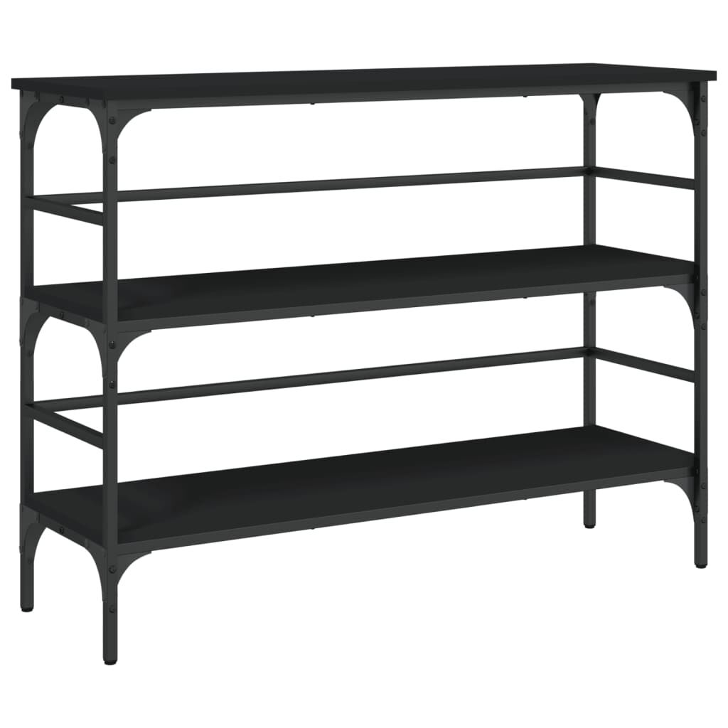 vidaXL Τραπέζι Κονσόλα Μαύρο 100x32x75 εκ. Επεξεργασμένο Ξύλο