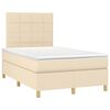 vidaXL &Kappa;&rho;&epsilon;&beta;ά&tau;&iota; Boxspring &mu;&epsilon; &Sigma;&tau;&rho;ώ&mu;&alpha; &Kappa;&rho;&epsilon;&mu; 120x190 &epsilon;&kappa;. &Upsilon;&phi;&alpha;&sigma;&mu;ά&tau;&iota;&nu;&omicron;