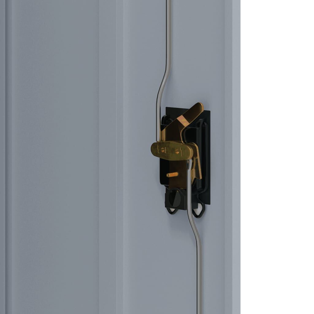 vidaXL Αρχειοθήκη Ανοιχτό Γκρι & Σκούρο Γκρι 90x40x70 εκ. Ατσάλινη