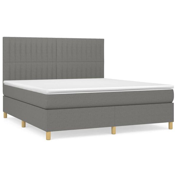 vidaXL &Kappa;&rho;&epsilon;&beta;ά&tau;&iota; Boxspring &mu;&epsilon; &Sigma;&tau;&rho;ώ&mu;&alpha; &Sigma;&kappa;&omicron;ύ&rho;&omicron; &Gamma;&kappa;&rho;&iota; 160x200 &epsilon;&kappa; &Upsilon;&phi;&alpha;&sigma;&mu;ά&tau;&iota;&nu;&omicron;