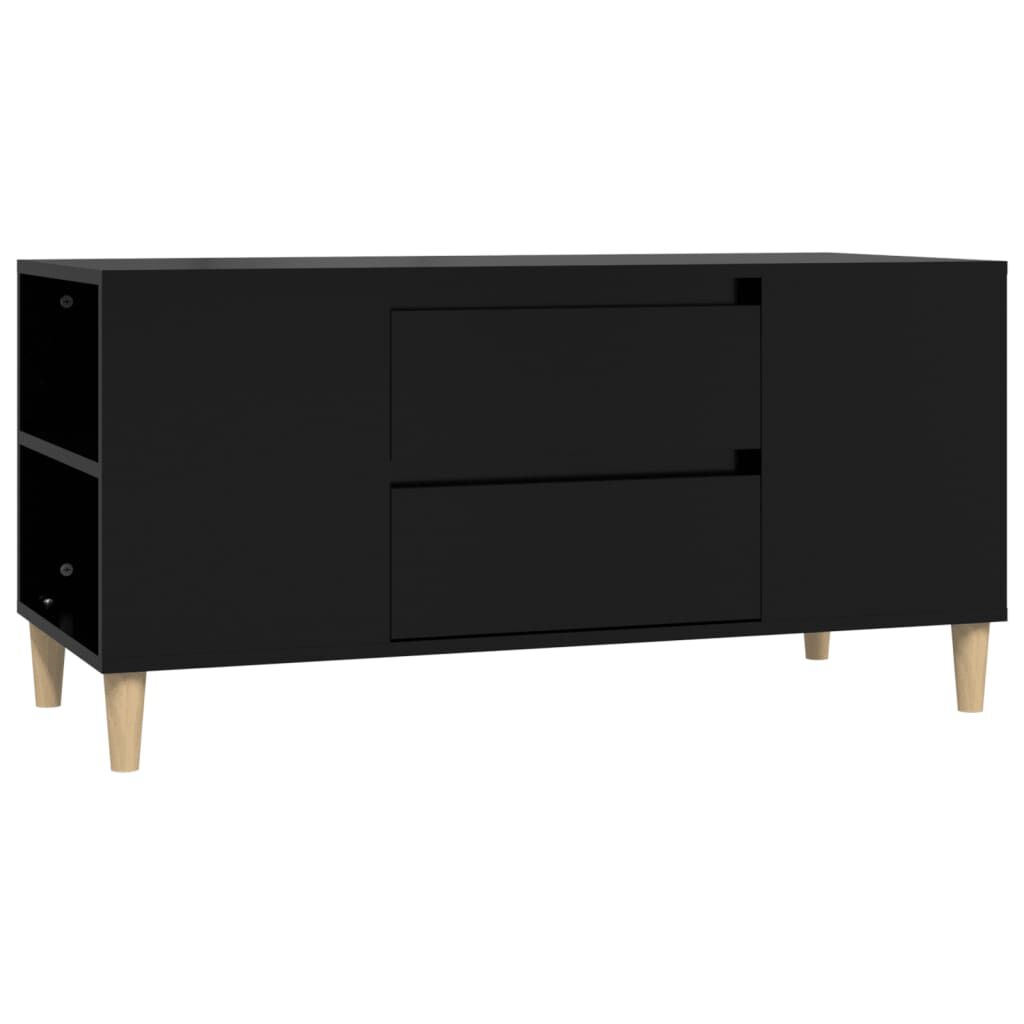 vidaXL Έπιπλο Τηλεόρασης Μαύρο 102x44,5x50 εκ. Επεξεργασμένο Ξύλο