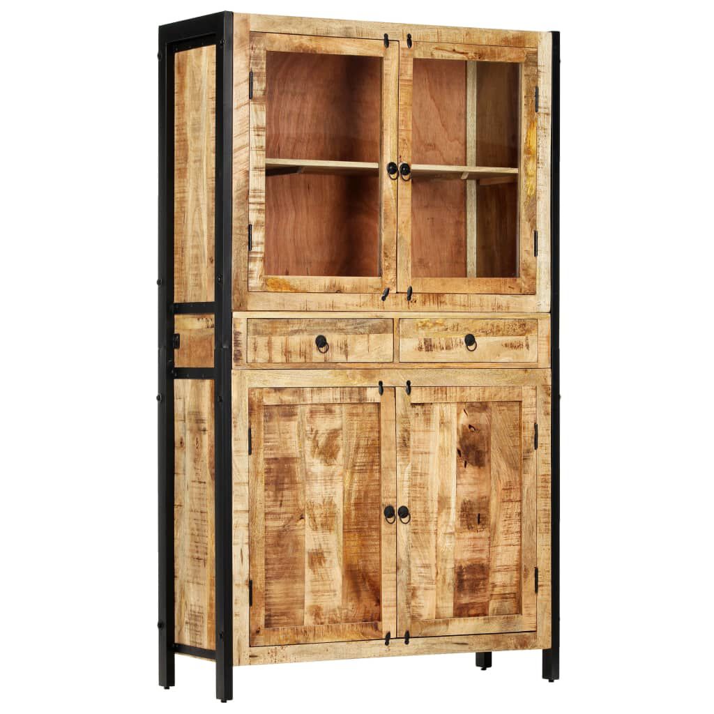 vidaXL Βιτρίνα 100 x 40 x 175 εκ. από Μασίφ Ξύλο Μάνγκο
