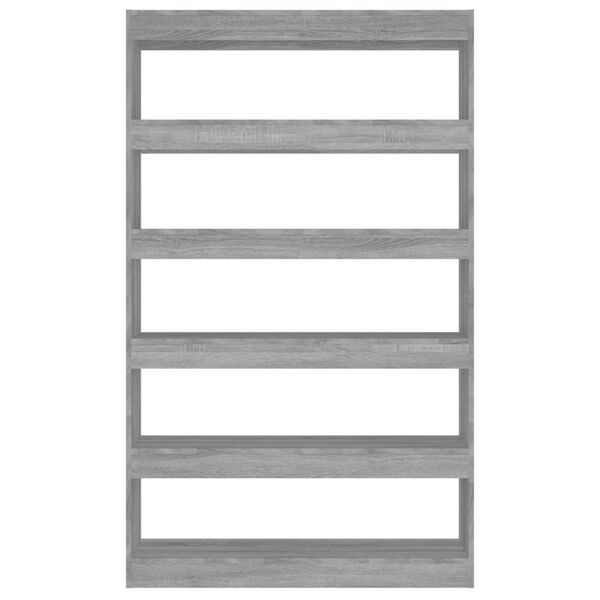 vidaXL Βιβλιοθήκη/Διαχωριστικό Χώρου Γκρι Sonoma 100x30x166 εκ.