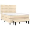 vidaXL &Kappa;&rho;&epsilon;&beta;ά&tau;&iota; Boxspring &mu;&epsilon; &Sigma;&tau;&rho;ώ&mu;&alpha; &Kappa;&rho;&epsilon;&mu; 140x200 &epsilon;&kappa;. &Upsilon;&phi;&alpha;&sigma;&mu;ά&tau;&iota;&nu;&omicron;