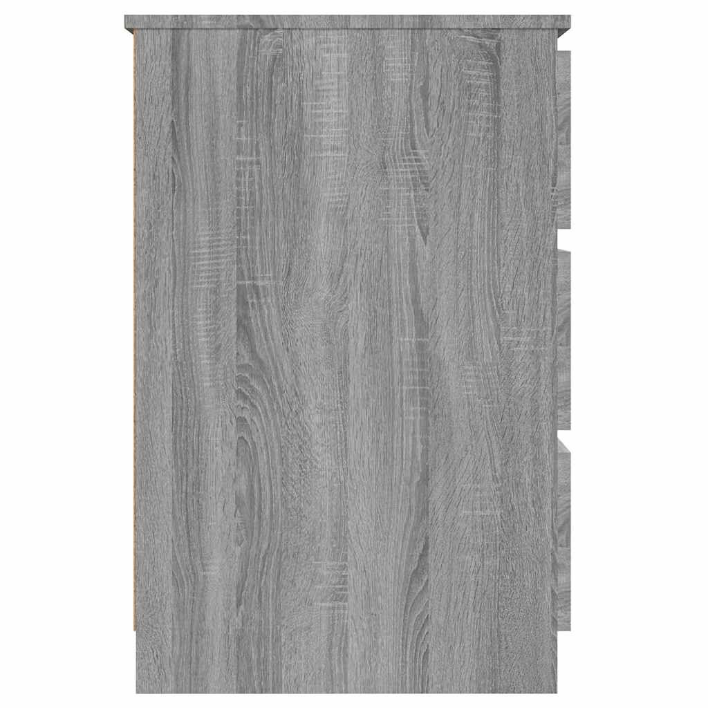 vidaXL Γραφείο Γκρι Sonoma 140 x 50 x 77 εκ. από Επεξεργασμένο Ξύλο