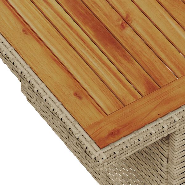 vidaXL Σετ Καναπέ Κήπου με αποθήκευση 8 pcs Μπεζ Πολυ ράταν