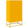 vidaXL Highboard Μουστάρδα κίτρινη 68x39x123 cm Χάλυβας