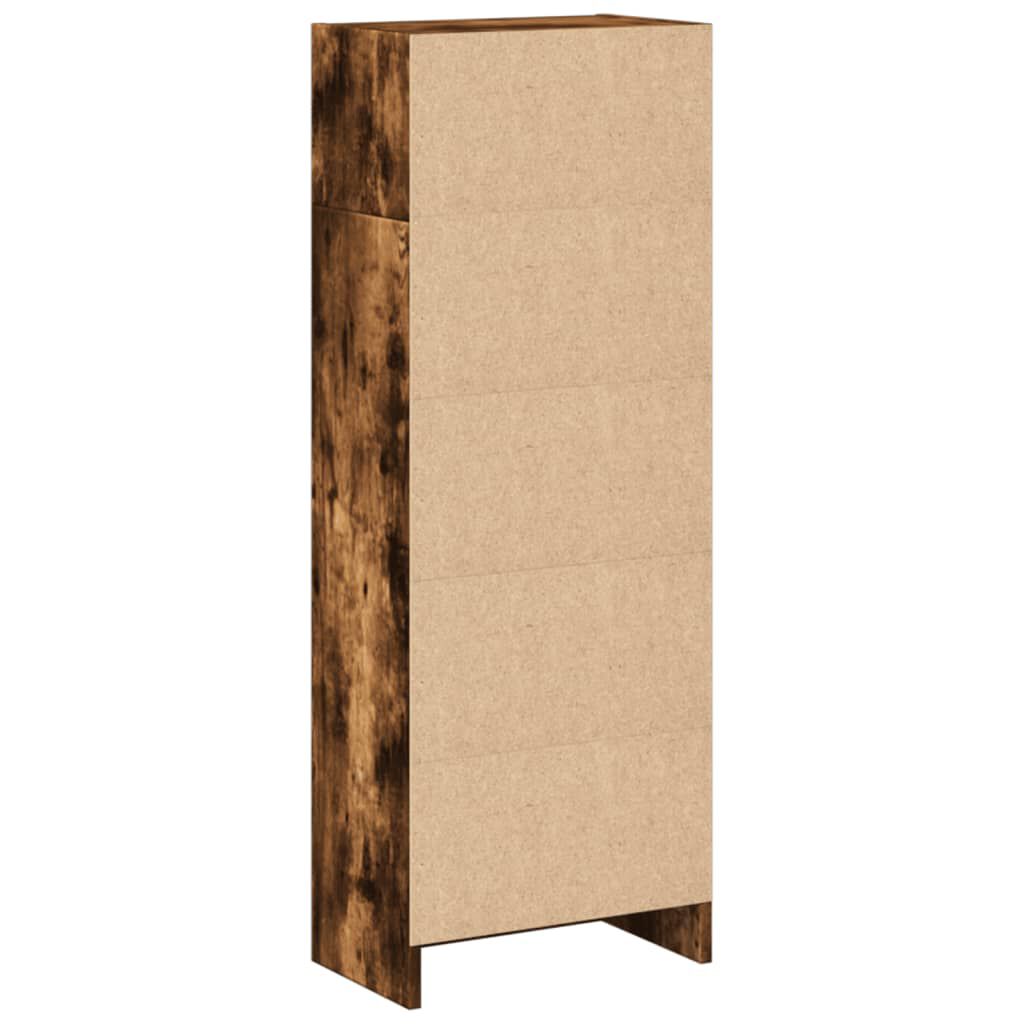vidaXL Βιβλιοθήκη Καπνιστή Δρυς 40x24x109 εκ. από Επεξεργασμένο Ξύλο