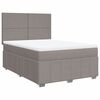vidaXL &Kappa;&rho;&epsilon;&beta;ά&tau;&iota; Boxspring &mu;&epsilon; &Sigma;&tau;&rho;ώ&mu;&alpha; Taupe 160x200 &epsilon;&kappa;. &Upsilon;&phi;&alpha;&sigma;&mu;ά&tau;&iota;&nu;&omicron;