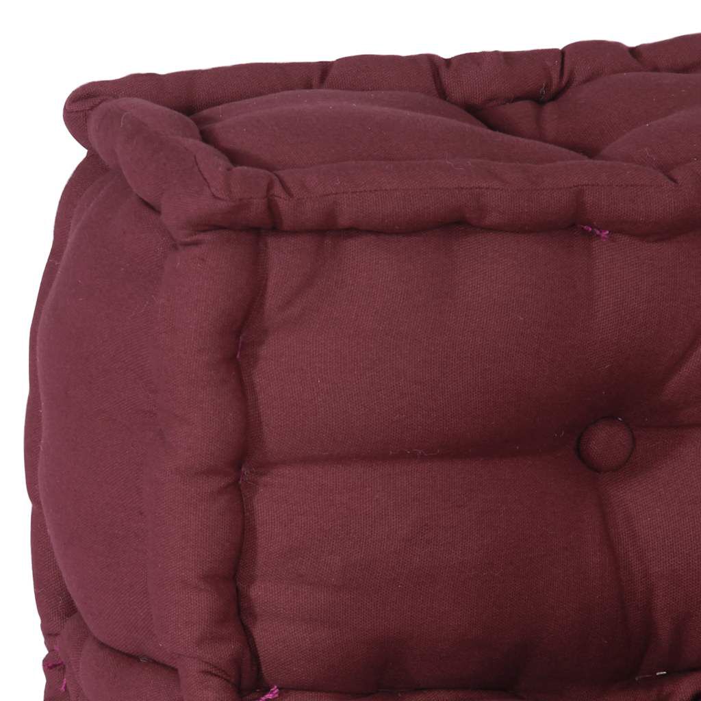 vidaXL Modular Pouffe Maroon 70x70x54 ύφασμα