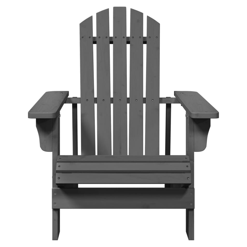 vidaXL Καρέκλα Adirondack Γκρι 69x85x90,5 εκ. από Ξύλο Ελάτης
