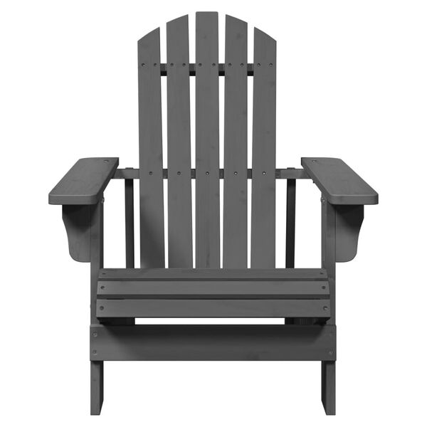 vidaXL Καρέκλα Adirondack Γκρι 69x85x90,5 εκ. από Ξύλο Ελάτης