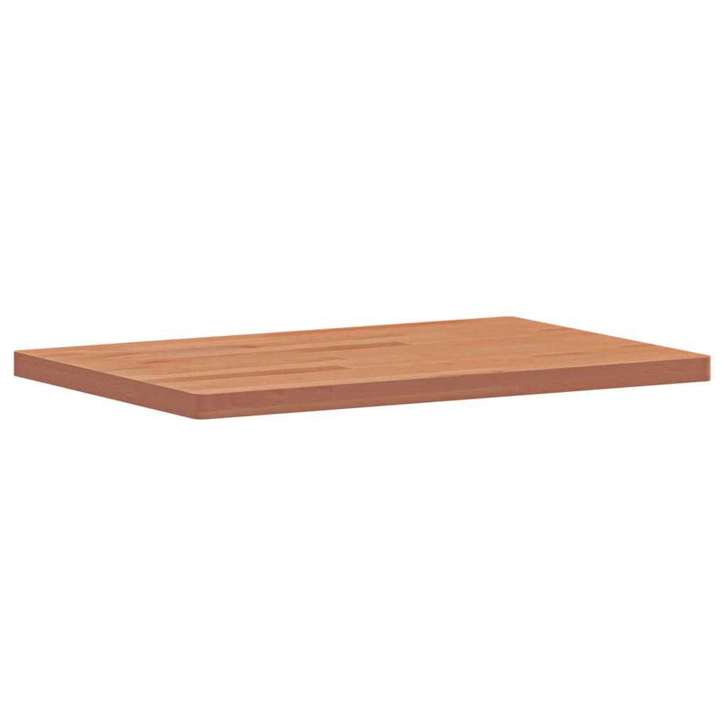 vidaXL Επιφάνεια Τραπεζιού Ορθογώνια 60x40x2,5 εκ. Μασίφ Ξύλο Οξιάς