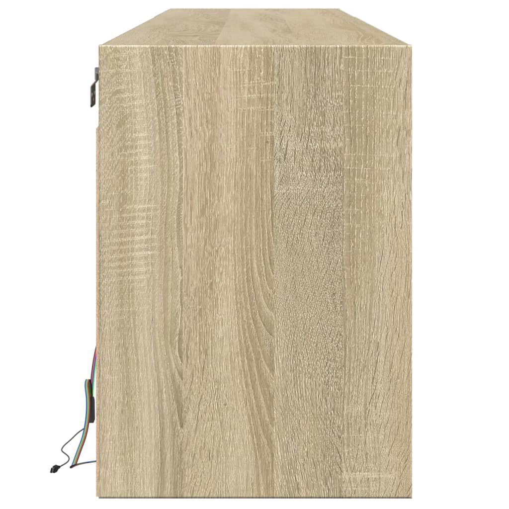 vidaXL Έπιπλο Τοίχου Τηλεόρασης με LED Sonoma Δρυς 180x31x45 εκ.