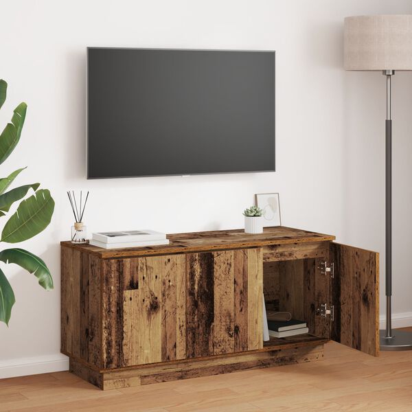 vidaXL ντουλάπι τηλεόρασης παλιό ξύλο 100x38x49 εκ. επεξεργασμένο ξύλο