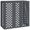 vidaXL Κάλυμμα κλιματιστικού Ανθρακί 110 x 50 x 105 εκ Ατσάλι