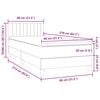 vidaXL &Kappa;&rho;&epsilon;&beta;ά&tau;&iota; Boxspring &mu;&epsilon; &Sigma;&tau;&rho;ώ&mu;&alpha; & LED &Sigma;&kappa;&omicron;ύ&rho;&omicron; &gamma;&kappa;&rho;&iota; 80x210 &epsilon;&kappa;. &Beta;&epsilon;&lambda;&omicron;ύ&delta;&iota;&nu;&omicron;