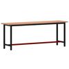 vidaXL &Pi;ά&gamma;&kappa;&omicron;&sigmaf; &Epsilon;&rho;&gamma;&alpha;&sigma;ί&alpha;&sigmaf; 220x55x81,5&epsilon;&kappa;. &alpha;&pi;ό &Mu;&alpha;&sigma;ί&phi; &Xi;ύ&lambda;&omicron; &Omicron;&xi;&iota;ά&sigmaf; &kappa;&alpha;&iota; &Mu;έ&tau;&alpha;&lambda;&lambda;&omicron;