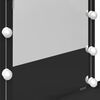 vidaXL Μπουντουάρ με LED Μαύρο 100x40x130 εκ.