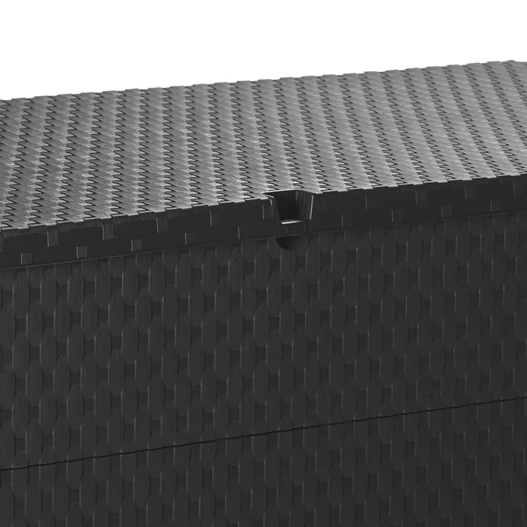 vidaXL Μπαούλο Αποθήκευσης Κήπου Ανθρακί 120x56x63 εκ. Πολυπροπυλένιο