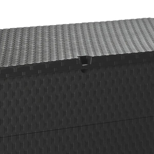 vidaXL Μπαούλο Αποθήκευσης Κήπου Ανθρακί 120x56x63 εκ. Πολυπροπυλένιο