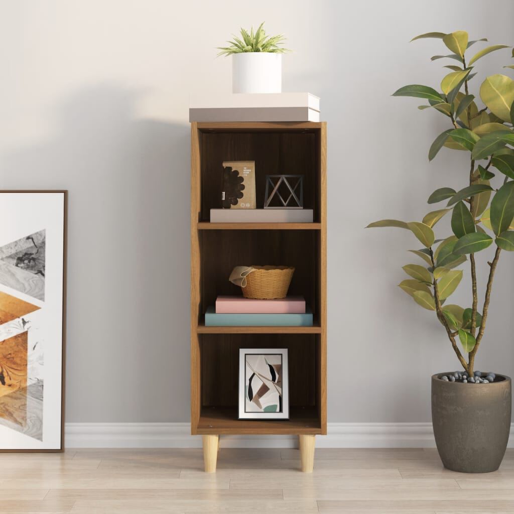vidaXL Ντουλάπι Καφέ Δρυς 34,5 x 32,5 x 90 εκ. Επεξεργασμένο Ξύλο