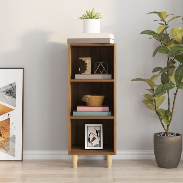 vidaXL Ντουλάπι Καφέ Δρυς 34,5 x 32,5 x 90 εκ. Επεξεργασμένο Ξύλο