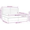 vidaXL &Kappa;&rho;&epsilon;&beta;ά&tau;&iota; Boxspring &mu;&epsilon; &Sigma;&tau;&rho;ώ&mu;&alpha; &Kappa;&rho;&epsilon;&mu; 200x200 &epsilon;&kappa;. &Upsilon;&phi;&alpha;&sigma;&mu;ά&tau;&iota;&nu;&omicron;