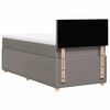 vidaXL &Kappa;&rho;&epsilon;&beta;ά&tau;&iota; Boxspring &mu;&epsilon; &Sigma;&tau;&rho;ώ&mu;&alpha; Taupe 100 x 200 &epsilon;&kappa;. &Upsilon;&phi;&alpha;&sigma;&mu;ά&tau;&iota;&nu;&omicron;