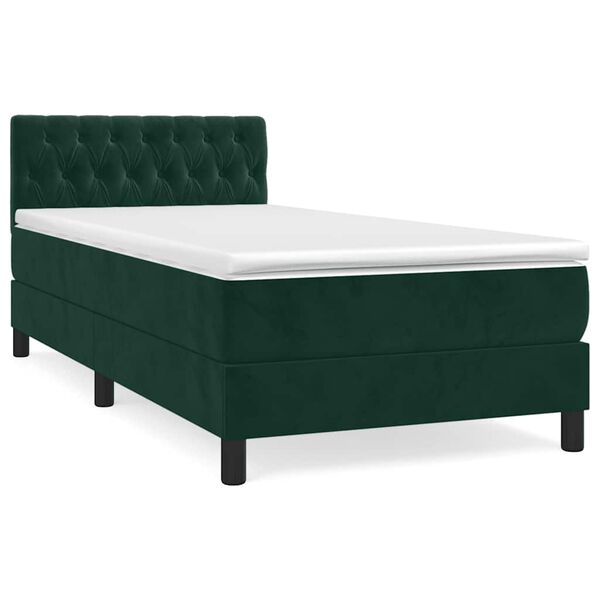 vidaXL &Kappa;&rho;&epsilon;&beta;ά&tau;&iota; Boxspring &mu;&epsilon; &Sigma;&tau;&rho;ώ&mu;&alpha; &Sigma;&kappa;&omicron;ύ&rho;&omicron; &Pi;&rho;ά&sigma;&iota;&nu;&omicron; 100x200&epsilon;&kappa;. &Beta;&epsilon;&lambda;&omicron;ύ&delta;&iota;&nu;&omicron;