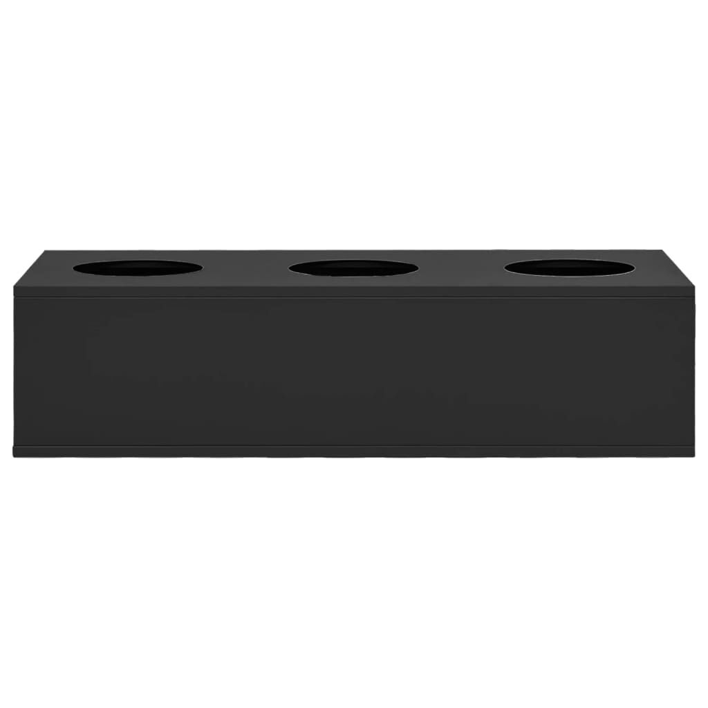 vidaXL Ανθοδοχείο Ανθρακί 90 x 40 x 23 εκ. Ατσάλινο