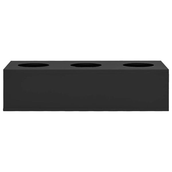vidaXL Ανθοδοχείο Ανθρακί 90 x 40 x 23 εκ. Ατσάλινο