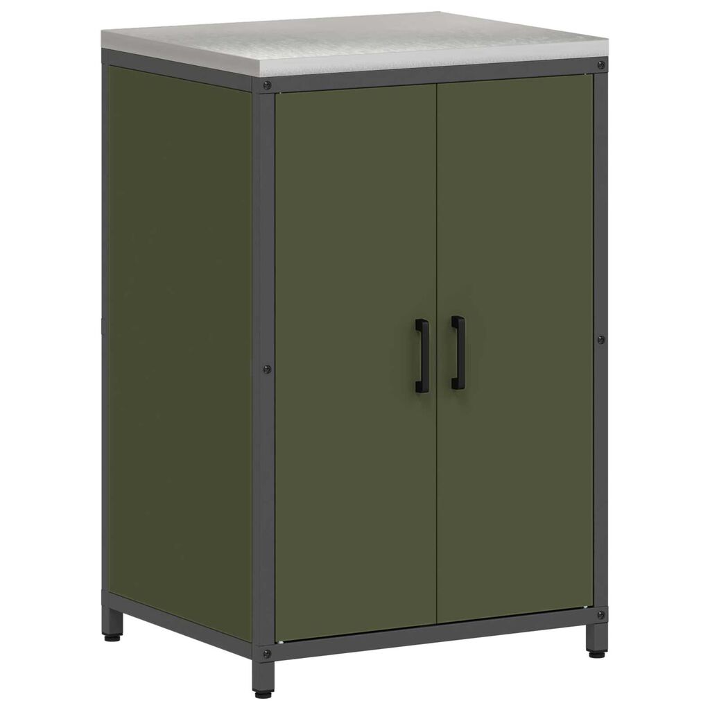 vidaXL Σετ Αποθήκευσης Κουζίνας 3 pcs Ελιά Πράσινη 180 x 50 x 92 εκ.