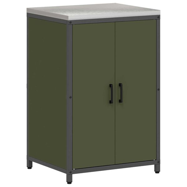 vidaXL Σετ Αποθήκευσης Κουζίνας 3 pcs Ελιά Πράσινη 180 x 50 x 92 εκ.