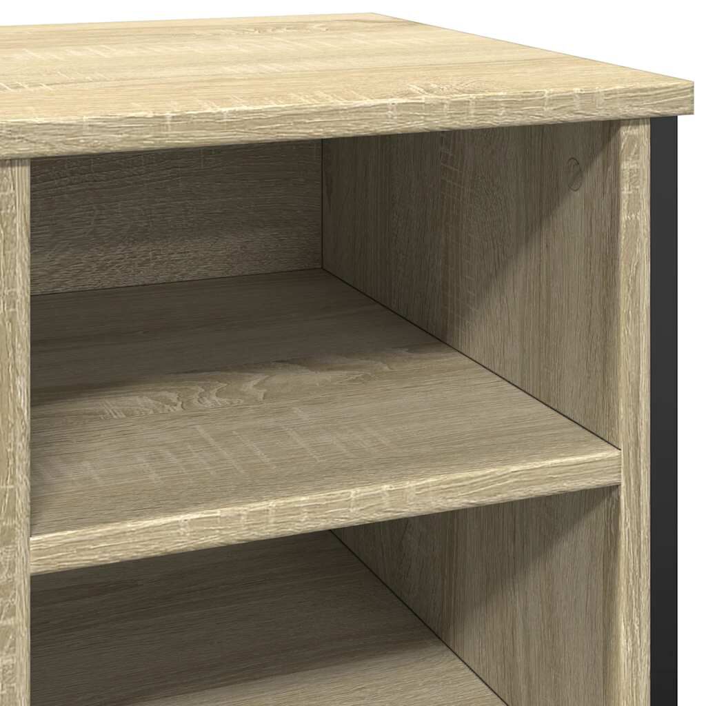 vidaXL Παπουτσοθήκη Sonoma Δρυς 90x38x61,5 εκ. από Επεξεργασμένο Ξύλο