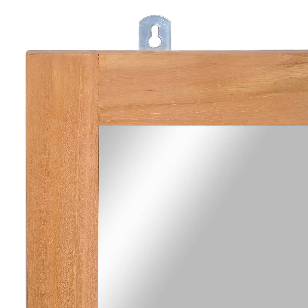vidaXL Καθρέφτης Τοίχου 50 x 70 εκ. από Μασίφ Ξύλο Teak