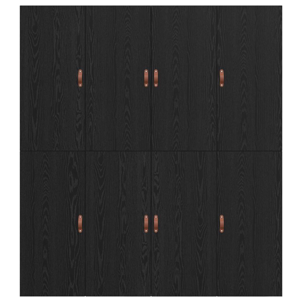 vidaXL Κρεβάτι αποθήκης Μαύρο Δρυς 180x200 εκ.
