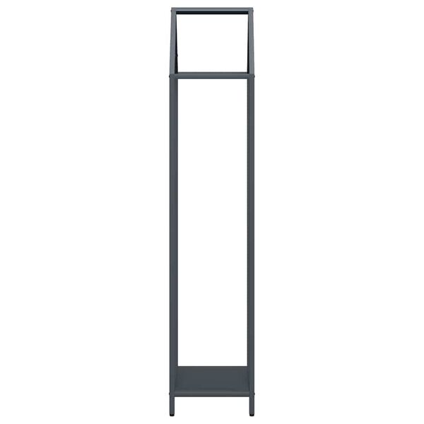 vidaXL Ράφι για καυσόξυλα Ανθρακί 40x25x120 cm Ατσάλι ψυχρής έλασης